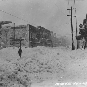 Our Towns Famous Blizzard of 1947 Postcard