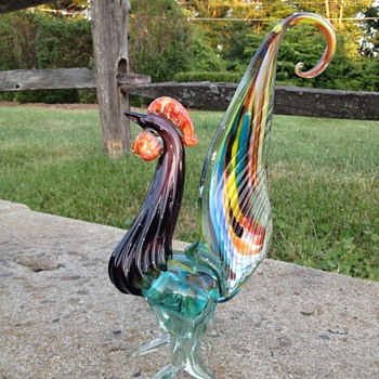 ? Vintage Murano Glass Rooster - HELP - Art Glass