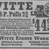 1919 Witte Farm Engine Advertisement