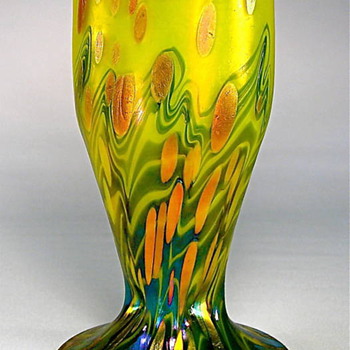 Loetz Cytisus in different forms and colors - Art Glass