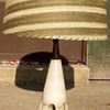 Marble Like White Stone Base Lamp