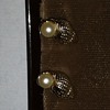 Vintage Conch Shell & Pearl Clips