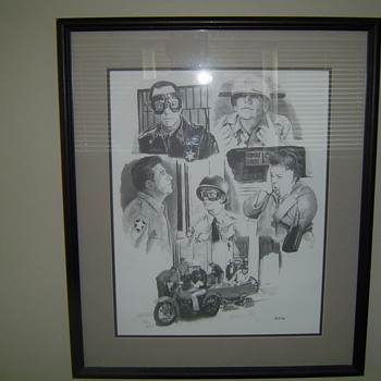 Mayberry Andy Griffith Memorbilia Limited Edition Framed Print - Movies