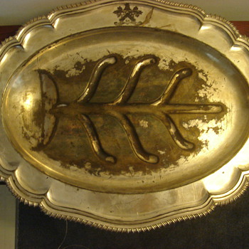 Platter made in sheffield England - Sterling Silver