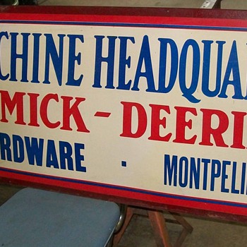 McCormick -Deering sign