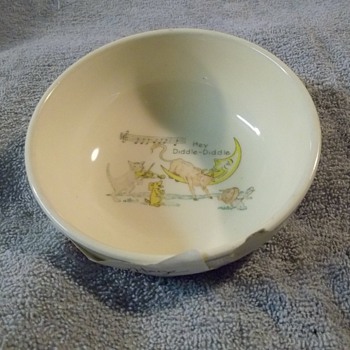 106 year old Children's Vintage Nursery Rhyme dishes - China and Dinnerware