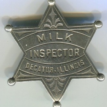 Milk Inspector Badge - Medals Pins and Badges