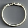 Ivory hand-carved Twin Snake Head Baby Bracelet circa "UNKNOWN" 