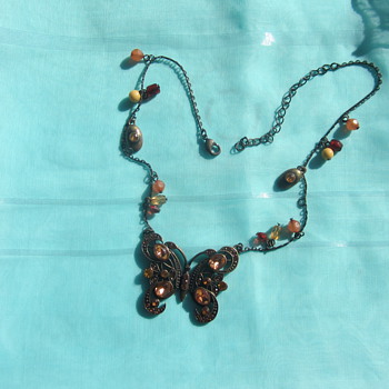 Butterfly Necklace - Costume Jewelry