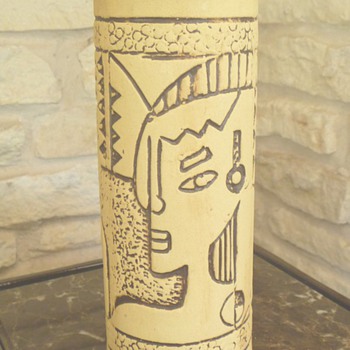 Mid Century Pottery Abstract Mystery Vase