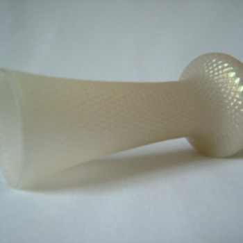 Kralik Mother of Pearl Quilted Vase - Art Glass