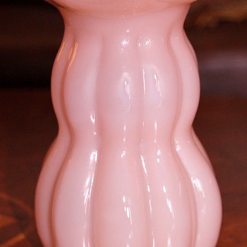 Unusual Shape Kralik Pink Vase - Art Glass