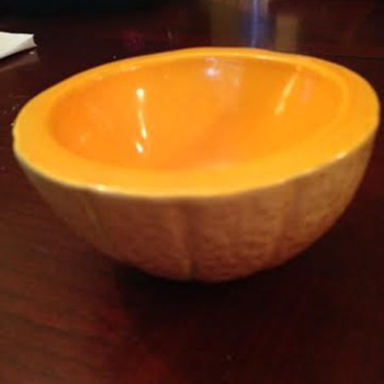 Cantaloupe Bowl Set by Arcadia Ceramics, Inc.