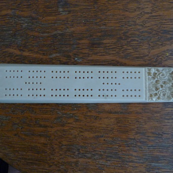 Ivory cribbage board