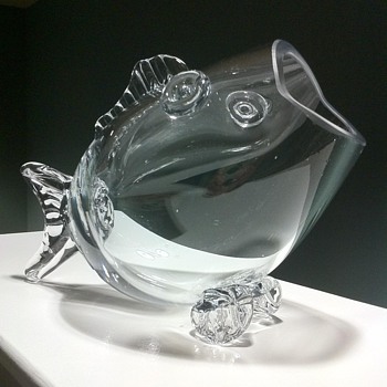Blenko Fish Bowl - Art Glass
