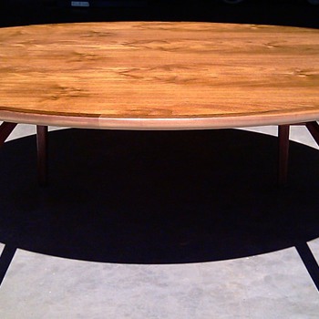 Round Danish Modern Style Coffee Table