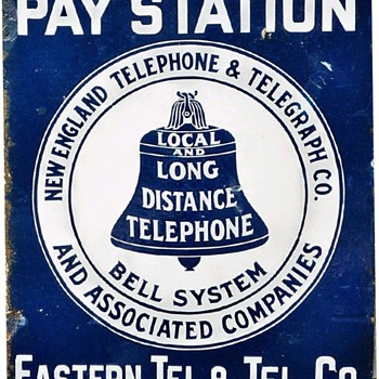 Eastern Tel. & Tel. Co. Porcelain Sign