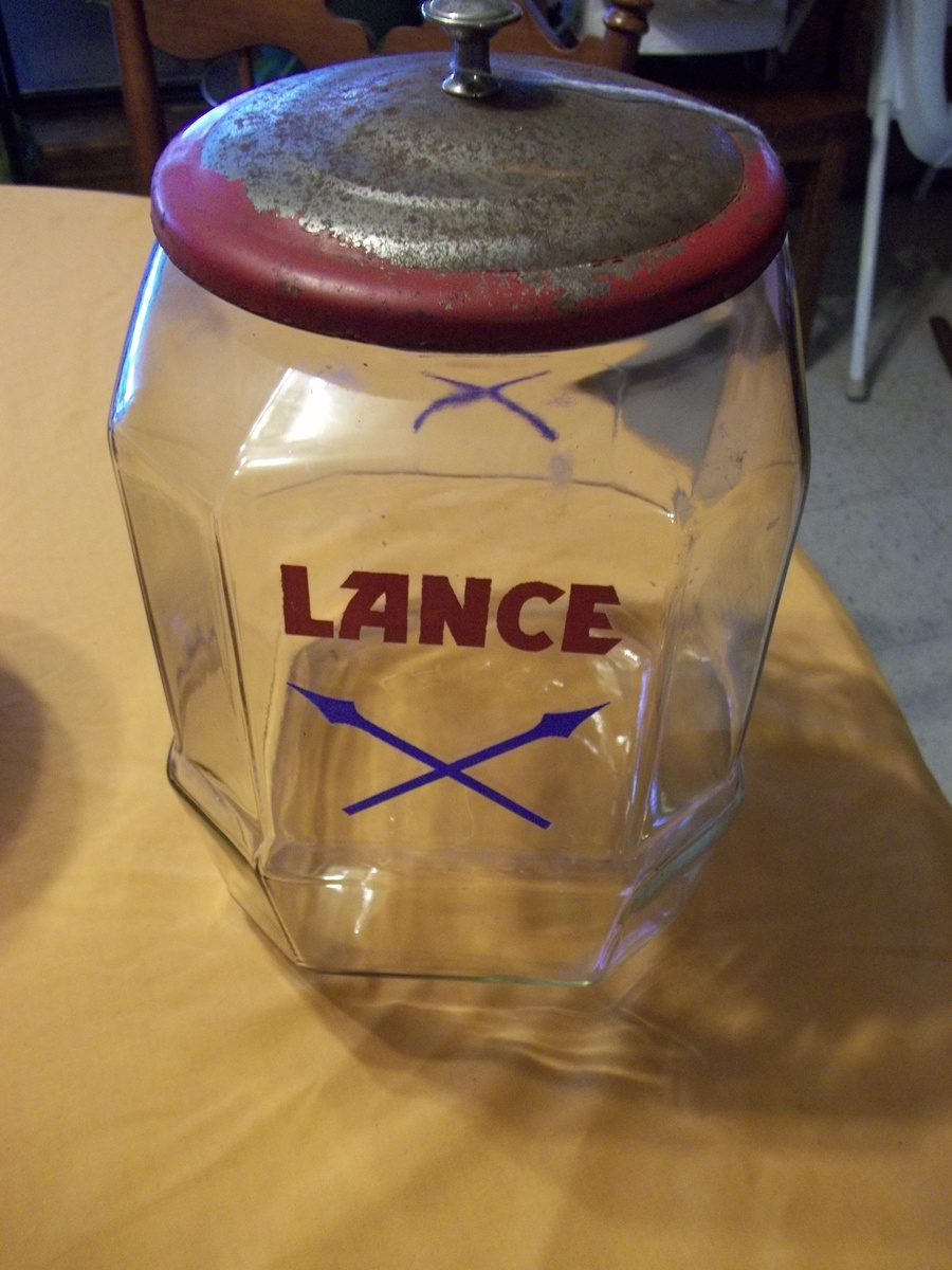 Tom's Peanut Jar, Lance Jar, and 6 Christofle Knife Rests Collectors