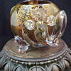 Stevens and Williams Art Glass Rose Bowl with Applied Serpents