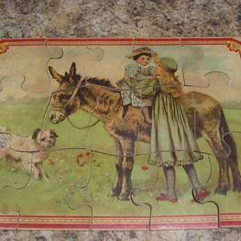 Vintage Children's Jigsaw Puzzle - Games