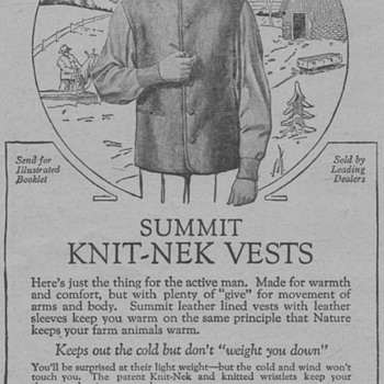 1919 - Guiterman Bros. Vests Advertisement - Advertising