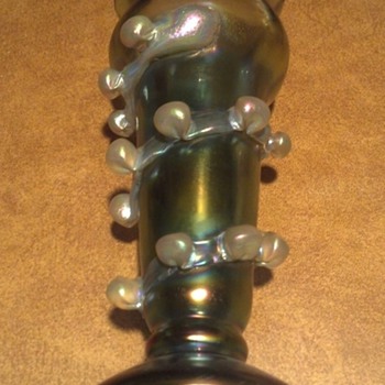Green Iridescent Pearl Vase