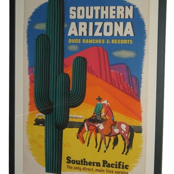 Southern Pacific Arizona Dude Ranch Railroad Poster