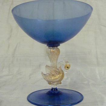 blue murano glass - Art Glass