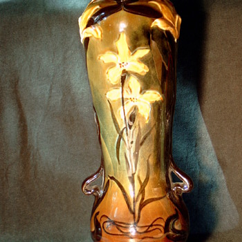 Amphora Art Nouveau Vase - Art Pottery