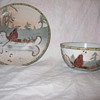Hand painted cup and saucer from Japan