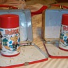 Popeye Metal Lunch Box and Coca Cola bottles