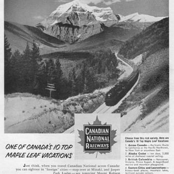 1952 - Canadian National Railways Advertisements