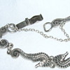 Seahorse bracelet, Carl Schon sterling silver c. 1940s