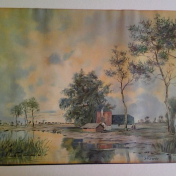s. roberts landscape lithograph usa - Posters and Prints