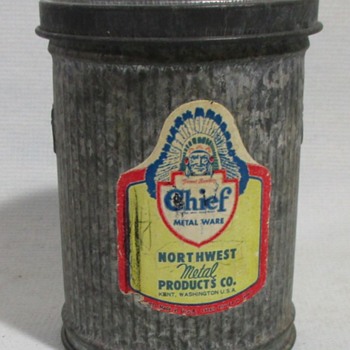 Store Display/Salesmen Sample Trash Can - Advertising