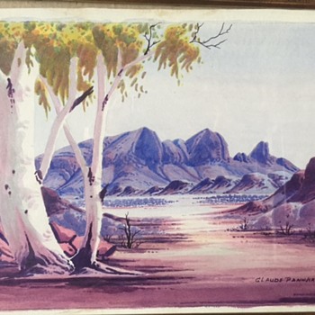 Aboriginal watercolour 1960s - Visual Art