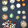 Old Marbles Mixed  Sulphide animals and an old Yo-Yo