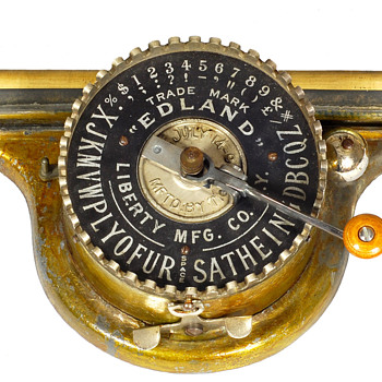 Edland typewriter - 1892