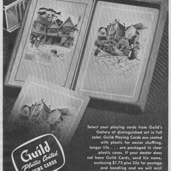 1950 Guild Playing Cards Advertisement