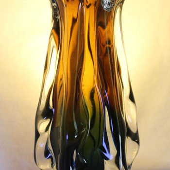 SANYU Japan Glass Vase - Art Glass