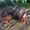 Twin RECUMBENT - 2 seat side by side - Tandem - 4 wheel