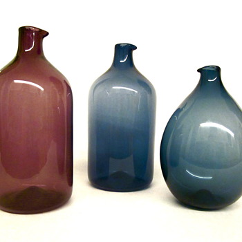Timo Sarpaneva Bird Bottles by Iittala - Art Glass
