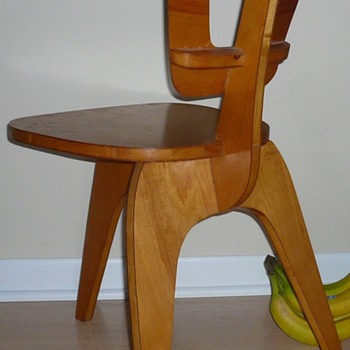 Handmade Modern Chair circa 1950 Plywood Prototype?