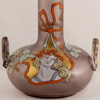 FRITZ HECKERT - MAX RADE GLASS VASE  - Art Glass