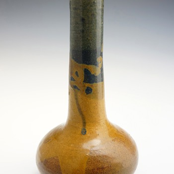 1900s Eugène Lion Japonist Grès Ceramic Vase - Art Nouveau