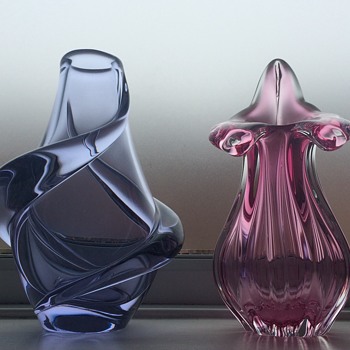 Chribska and one to ID - Art Glass
