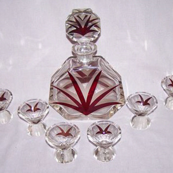 Decanter and glass set - Karel Palda - Bottles
