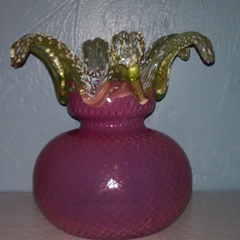 Unknown Glass Vase - Art Glass
