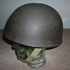 WW11 British tank crew steel helmet. 1945.