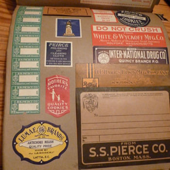 1930s Label Samples Book